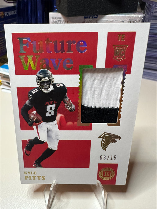 2021 Encased Future Wave Patch Kyle Pitts # /15 Rare FOTL Atlanta Falcons Rookie Card No FWM-KP